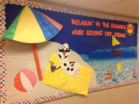 Source Cathy RossPinterest. . Summer themed bulletin board